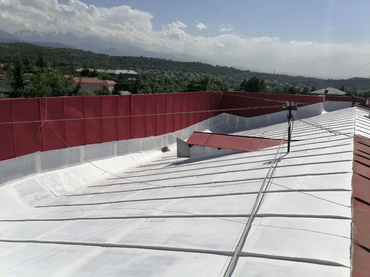 Результат восстановления металлической кровли